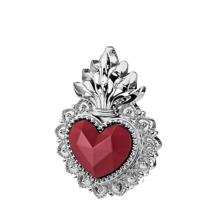 Cuore Ex Voto Rosso-Argento