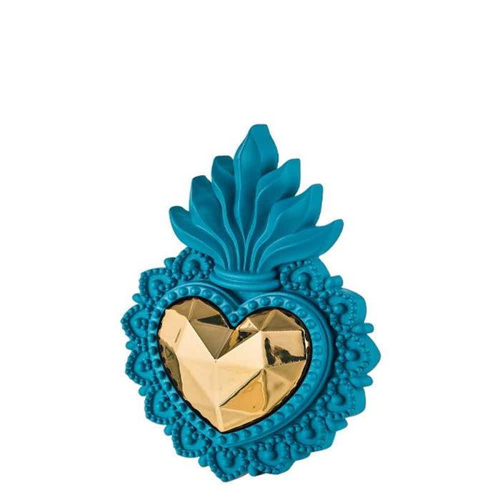 Cuore Ex Voto Blu Ottanio