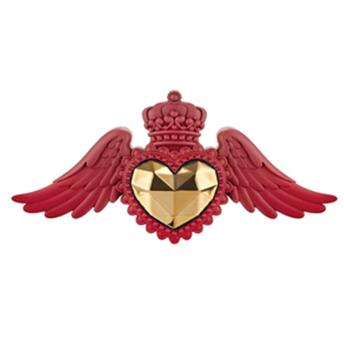 Cuore Ex Voto Ali Rosso e Oro
