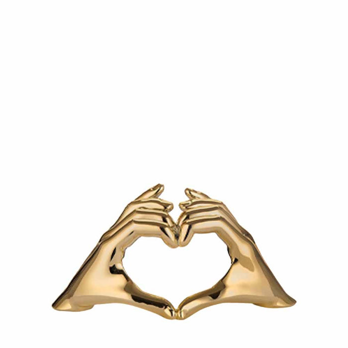 Mani Cuore Metallizzata-Oro
