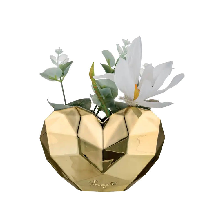 Vaso Cuori Design H.10-Oro