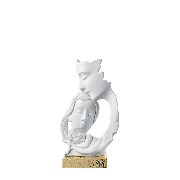 Scultura Famiglia Stilizzata H.18-Oro