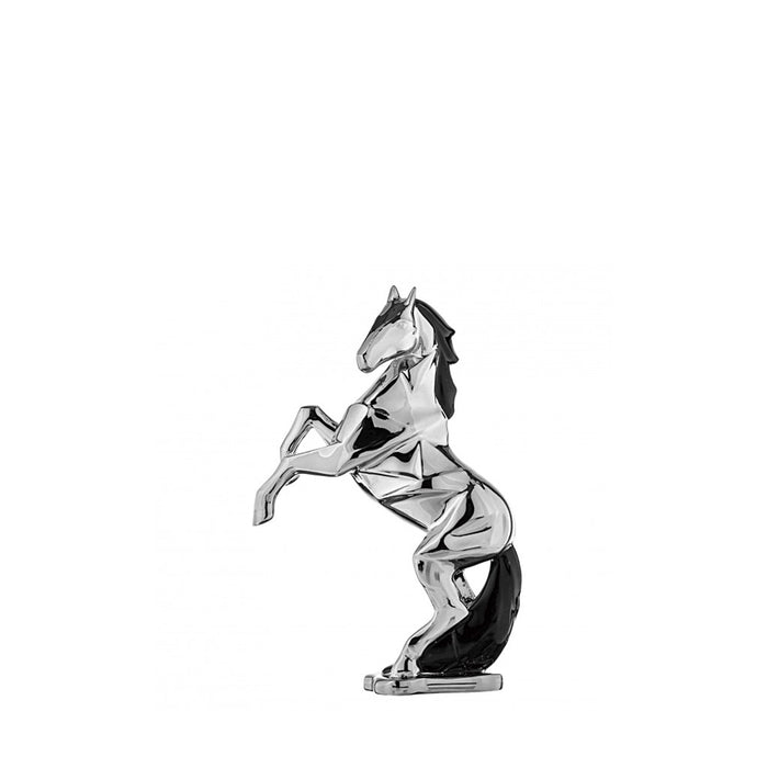 Cavallo Stilizzato Metallizzato H.13-Argento
