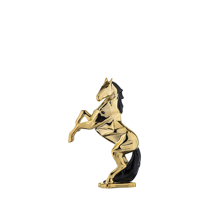 Cavallo Stilizzato Metallizzato H.13-Oro