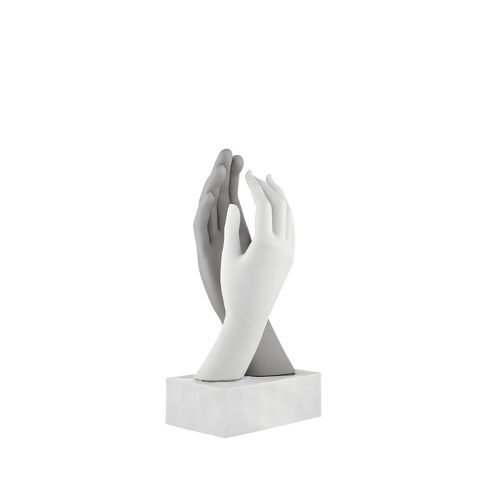 Scultura Mani Lisce H.19-Grigio