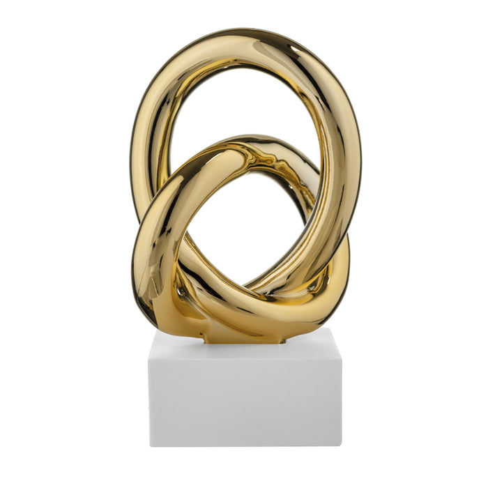 Scultura Nodo Alto-Bianco