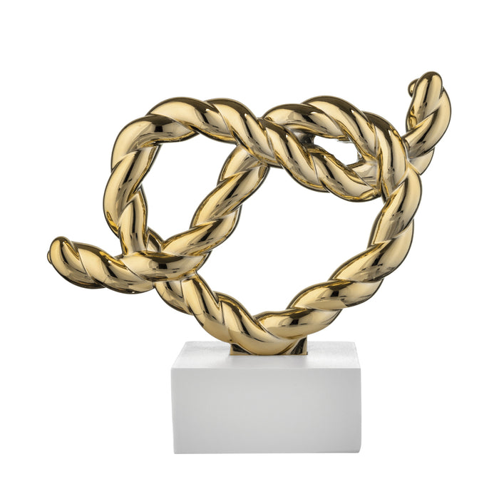 Scultura Nodo Cuore-Bianco
