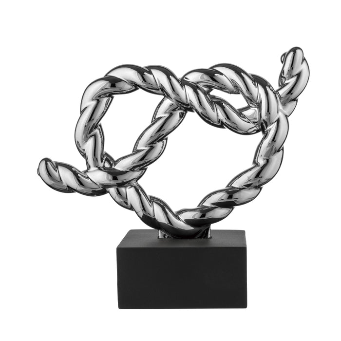 Scultura Nodo Cuore Argento