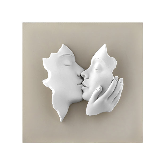 Quadro Bacio 15x15-Nocciola