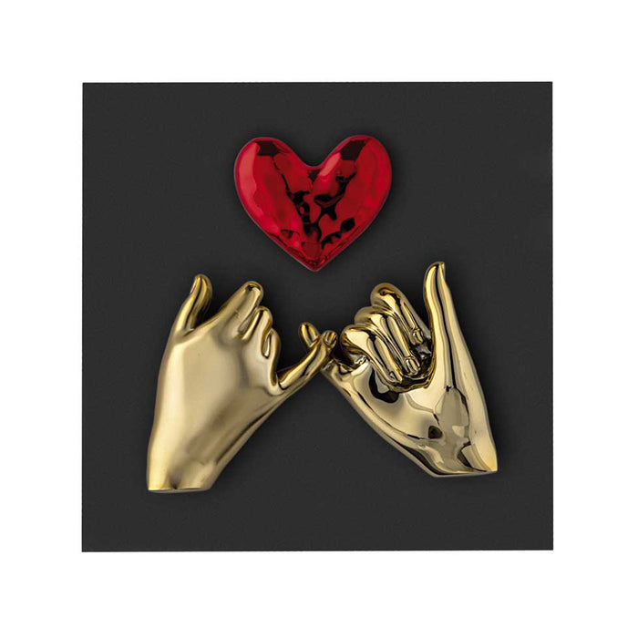 Quadro Mignoli Oro 15x15-Nero