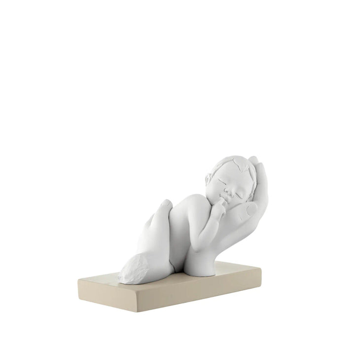 Scultura Bimbo Tra Le Mani-Nocciola