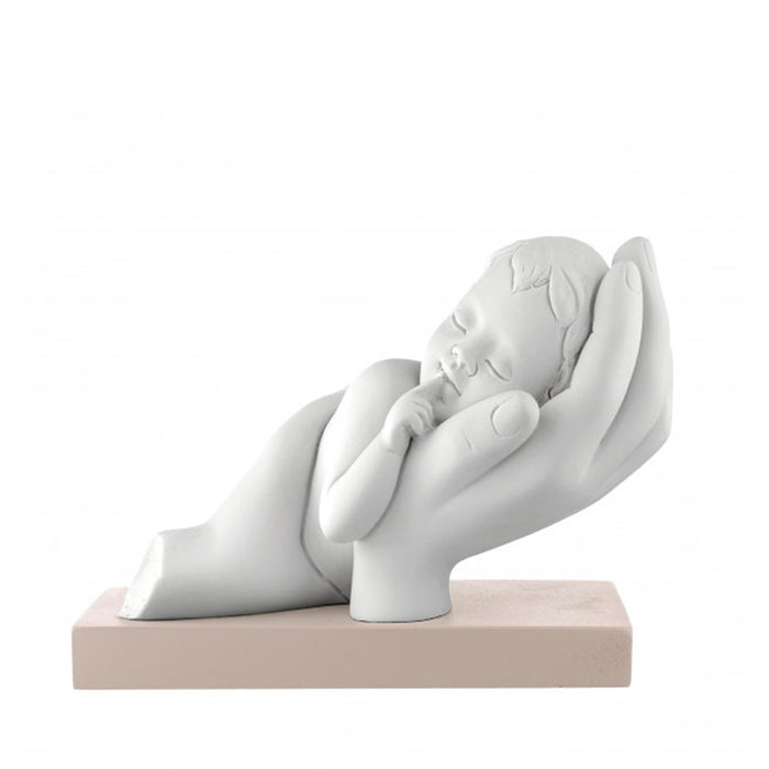 Scultura Bimbo Tra Le Mani H.11-Rosa