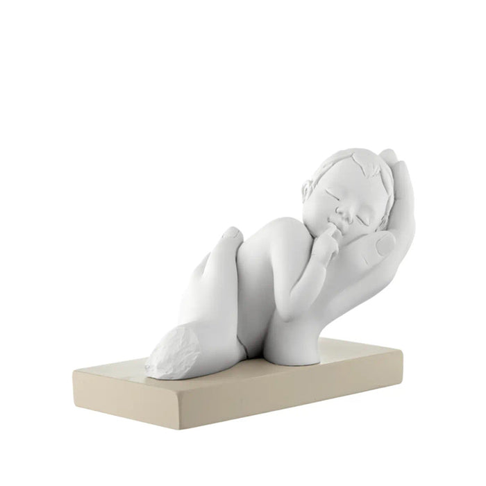 Scultura Bimbo Tra Le Mani H.11-Nocciola