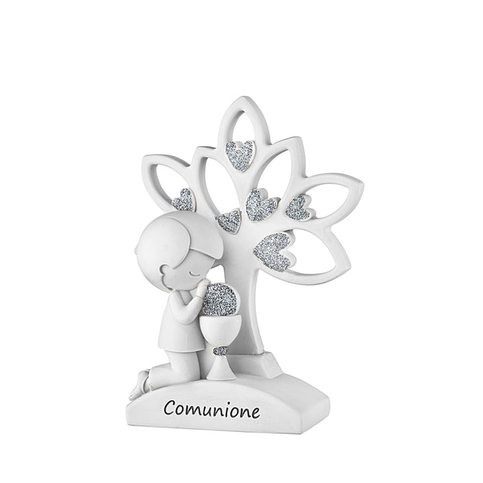 Bimbo Comunione Albero-Bianco