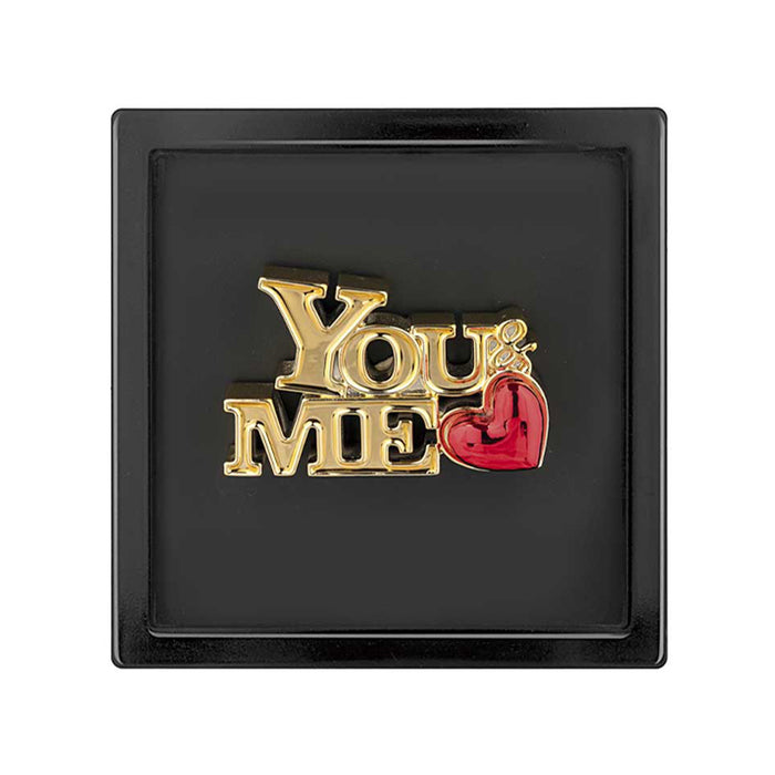 Quadro You & Me Oro 16x16-Nero