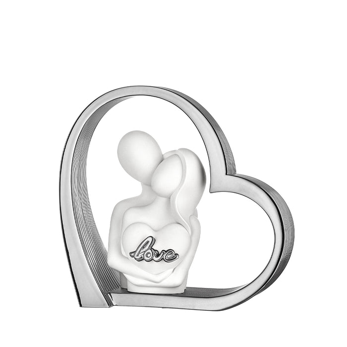 Coppia Cuore Love-Argento