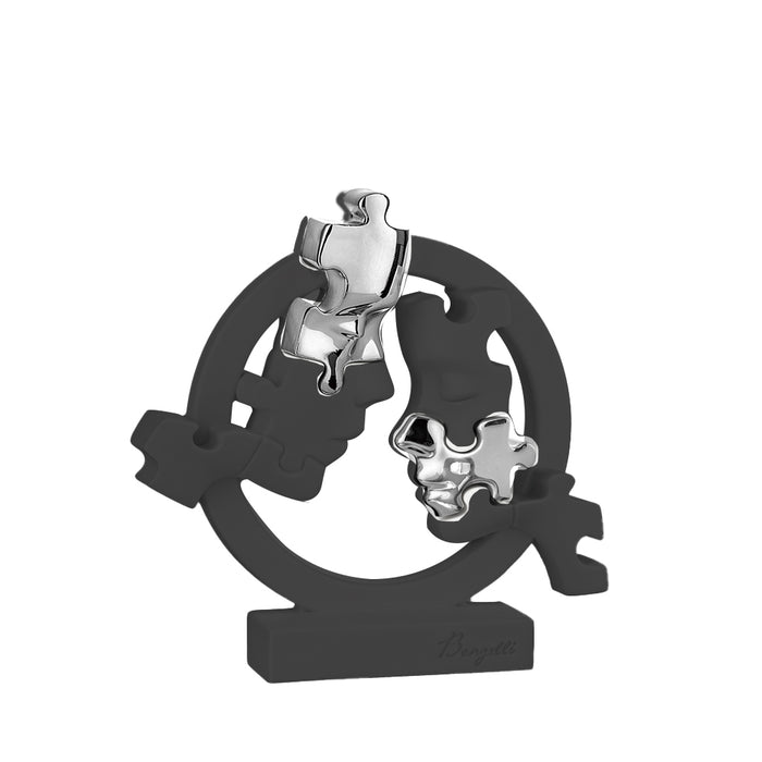 Visi Puzzle Cerchio Argento-Nero