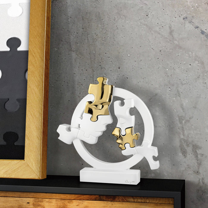 Visi Puzzle Cerchio Oro-Bianco