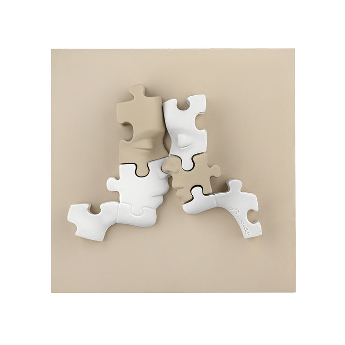 Quadretto Visi Puzzle Nocciola