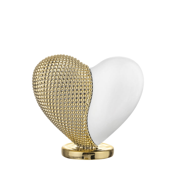 Cuoricino Dettaglio Oro-Bianco