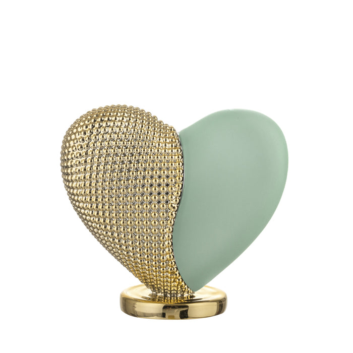 Cuoricino Dettaglio Oro-Verde
