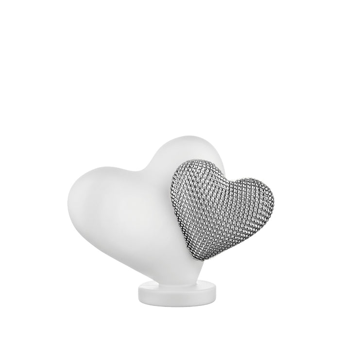 Doppio Cuore Bicolore-Argento
