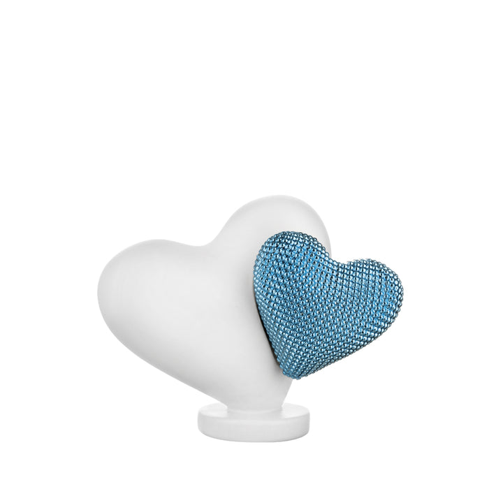 Doppio Cuore Bicolore-Azzurro