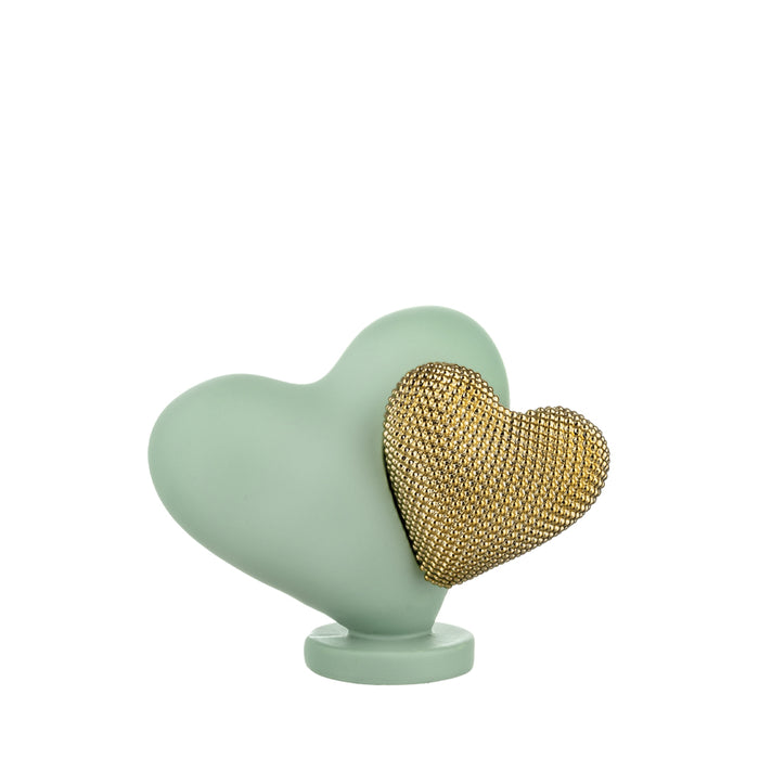Doppio Cuore Colorato-Verde-chiaro