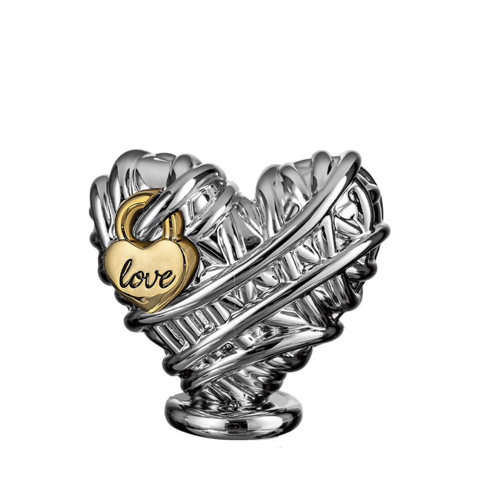 Cuore Lucchetto Love-Argento