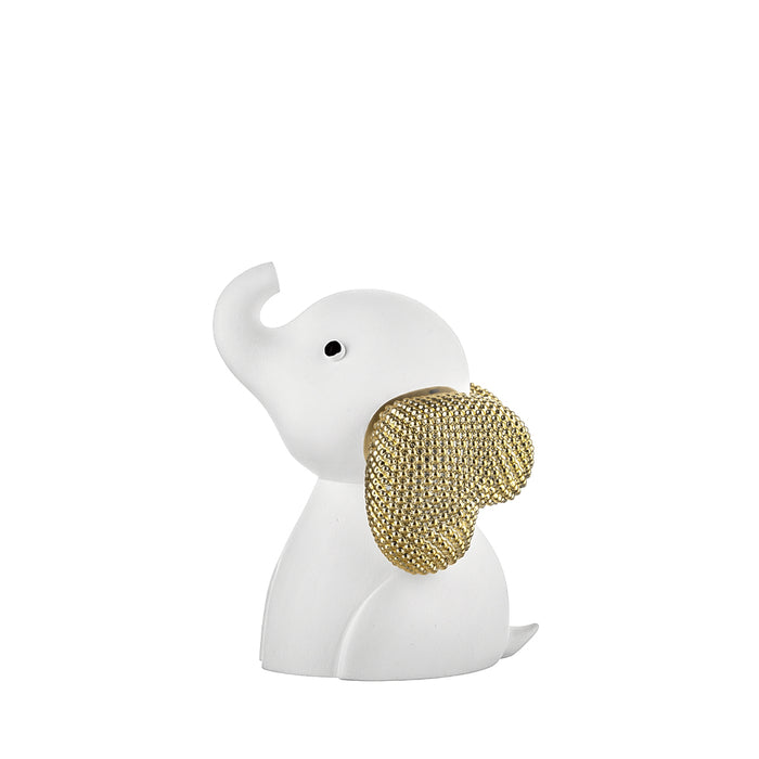 Elefantino Base Bianca-Oro