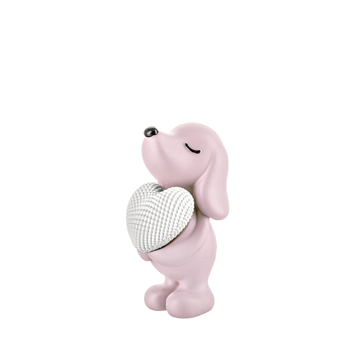 Cagnolino Con Cuore Base Colorata-Rosa