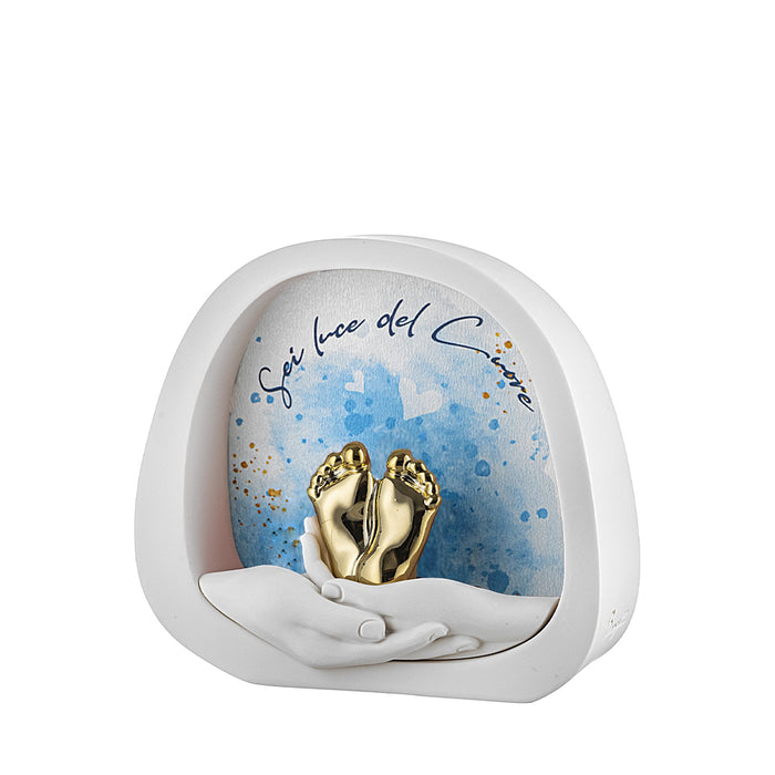 Mani Con Piedini Led-Celeste