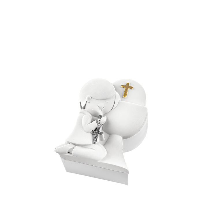 Scatolina Comunione Bimbo-Bianco