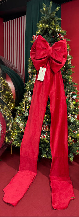 Mega Fiocco Natalizio Romantico H300 cm Rosso - Madame Fioccò