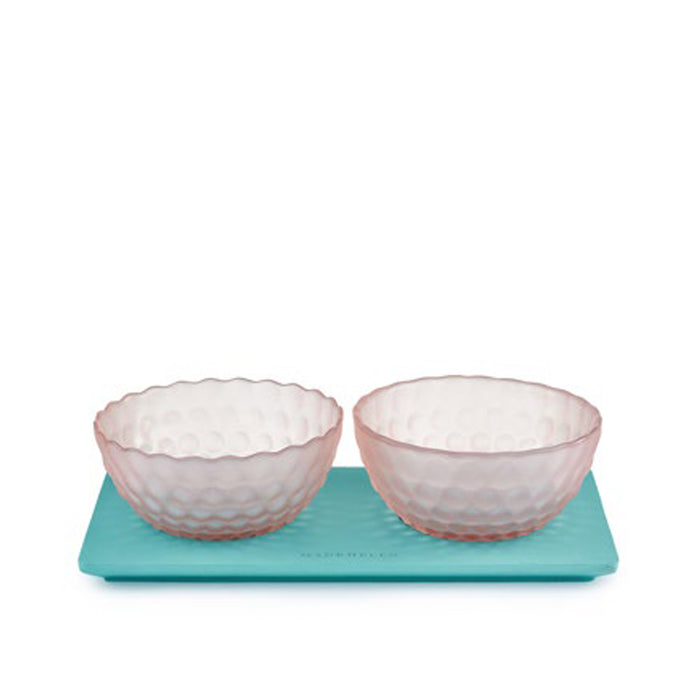 Antipastiera Due Ciotole Bubble-Rosa