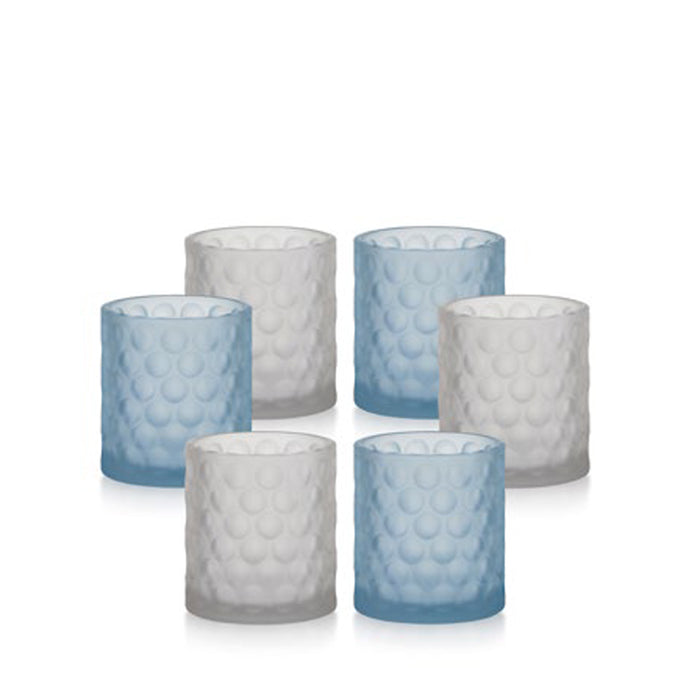 Set 6 Bicchieri Bubble-Celeste