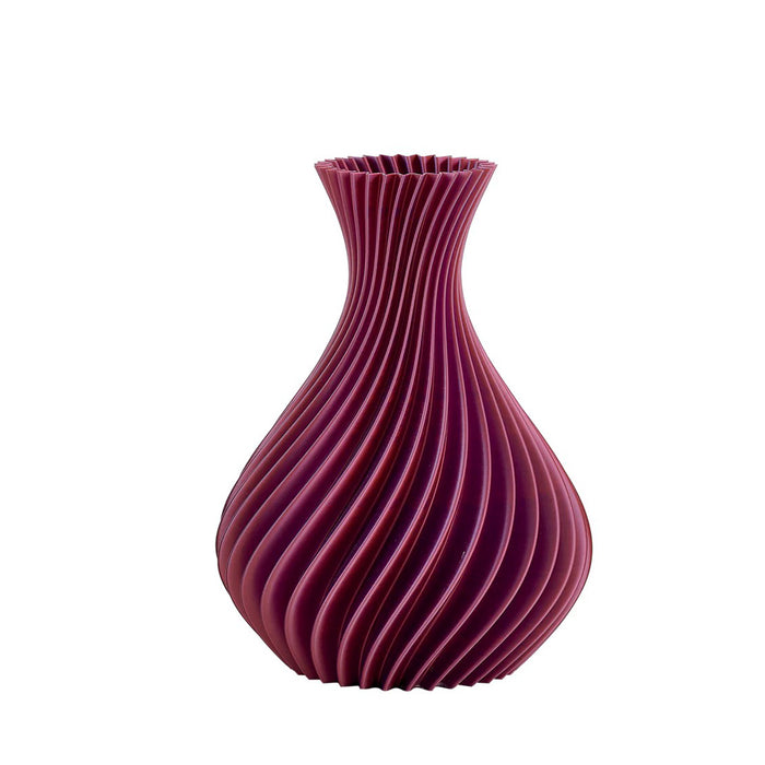 Vaso Spirale Multicolore H.21-Viola-bicolor