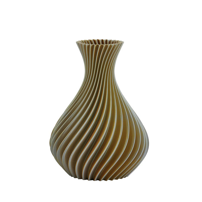 Vaso Spirale Multicolore H.21-Oro-silver