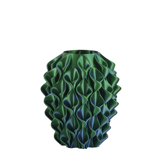 Vaso Fiore Multicolore H. 18-Smeraldo