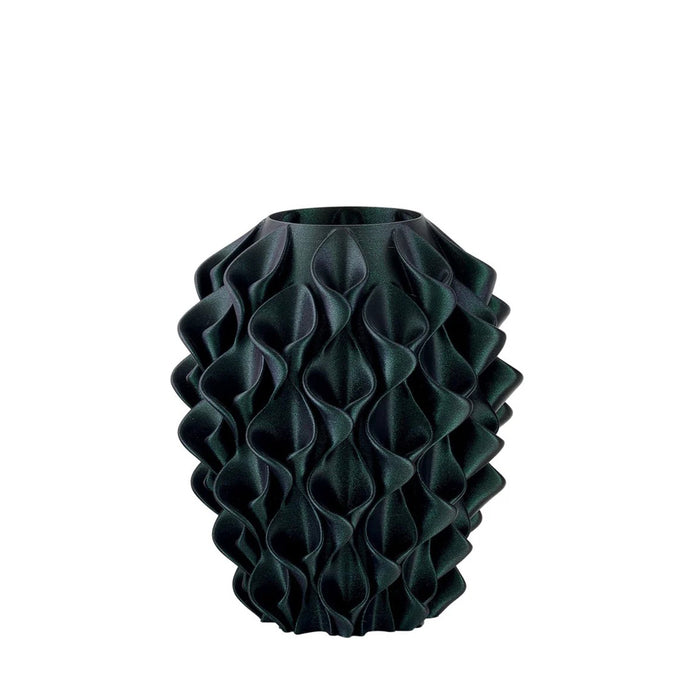Vaso Fiore H.18-Verde-glitter