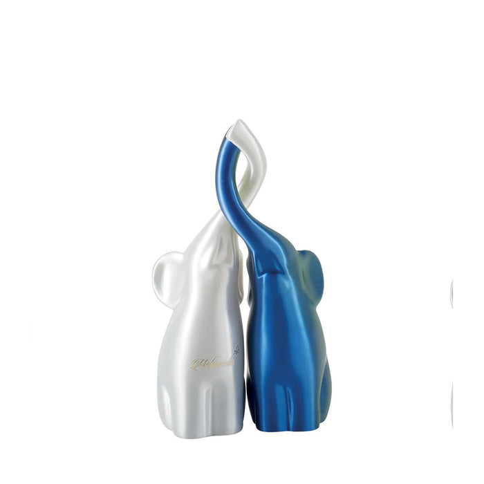 Elefantini Intrecciati Multicolore H.15-Smeraldo