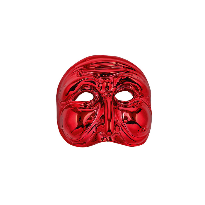 Maschera Pulcinella 10x9-Rosso