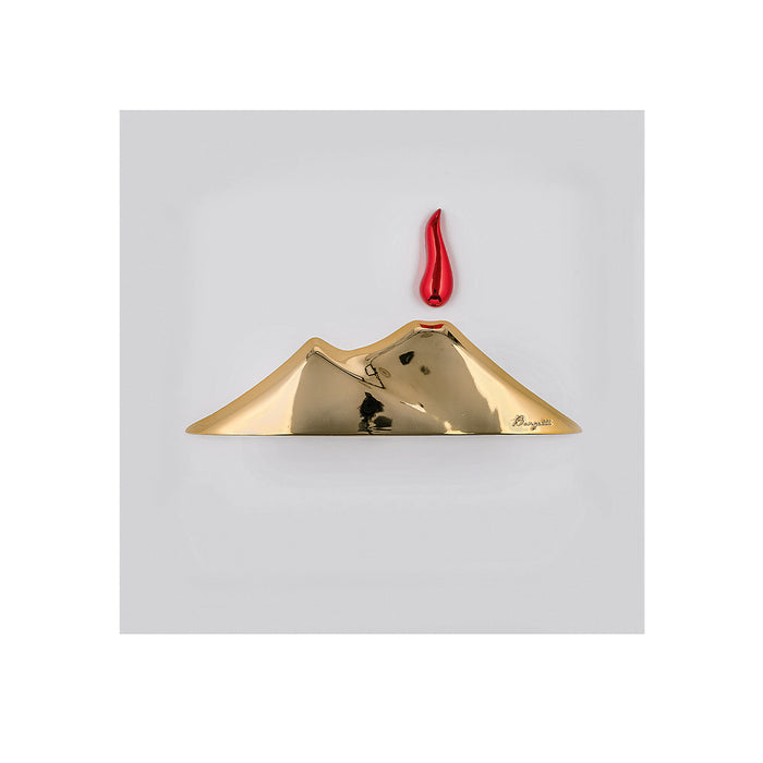 Quadretto Vesuvio 16x16-Bianco-oro