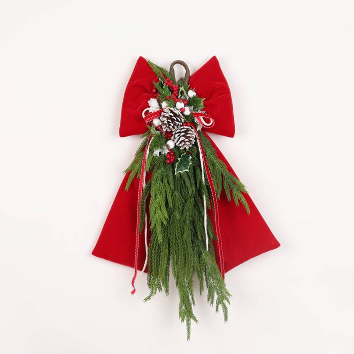 Doppio Fiocco Imbottito con Pino Cadente e Pigne H75 - Fiori di Lena