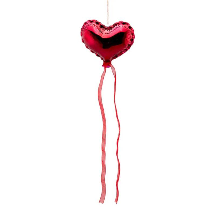 EDG Enzo De Gasperi Palloncino Decorativo Cuore In Vetro H12 cm Rosso