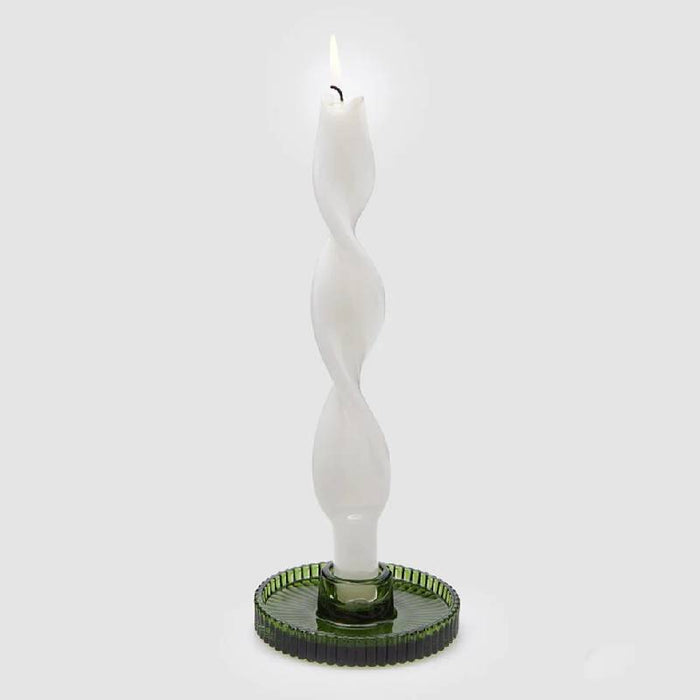 EDG Enzo De Gasperi Portacandela Rigato D10 cm Verde