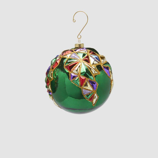 EDG Enzo De Gasperi Palla di Natale Arlecchino D10 cm