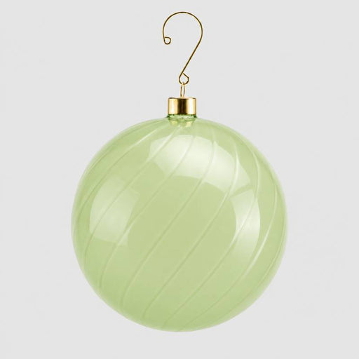 EDG Enzo De Gasperi Palla di Natale Vortex 12 cm in Vetro Verde Chiaro