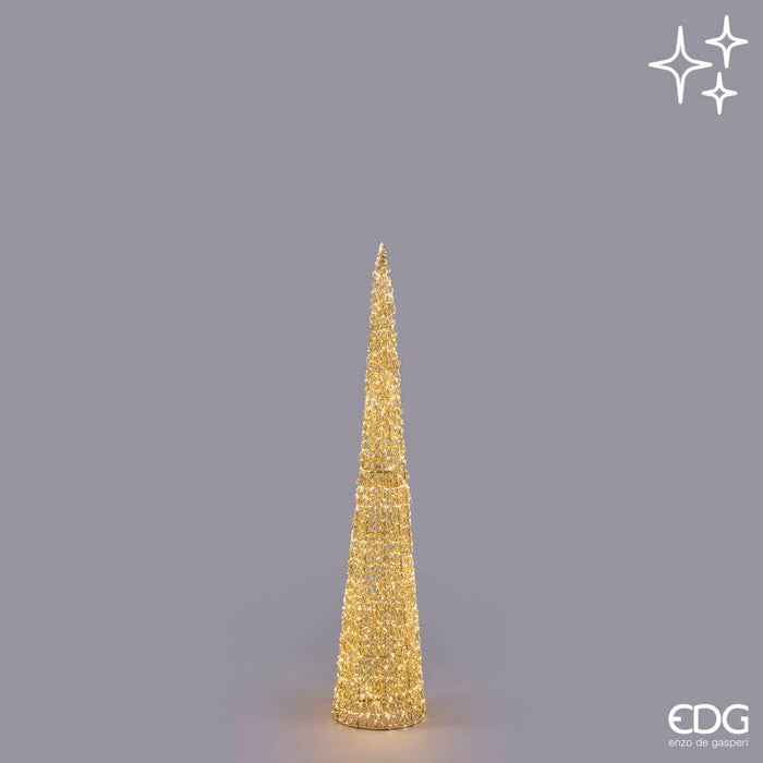 EDG Enzo De Gasperi Decoro Albero Led Curly Cono H150 cm