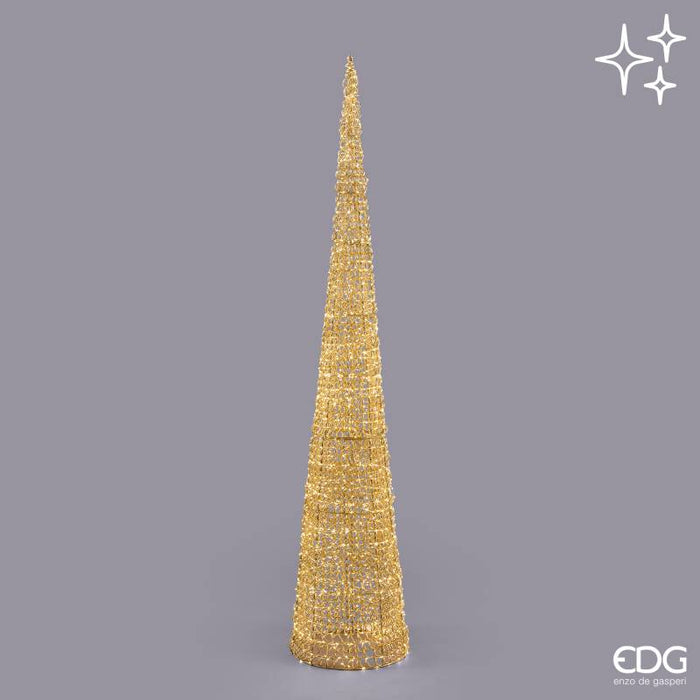 EDG Enzo De Gasperi Decoro Albero Led Curly Cono H210 cm